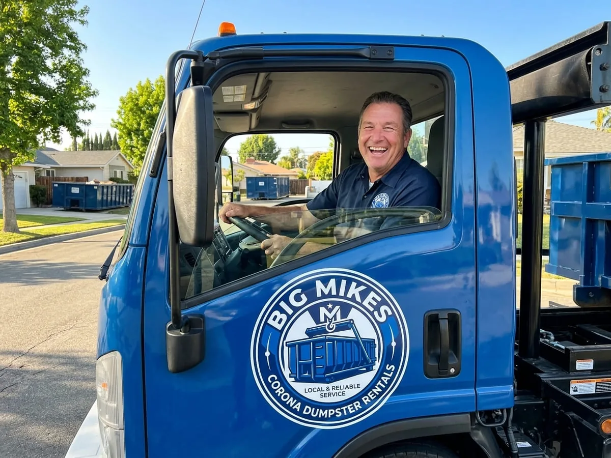 Same-Day Dumpster Rental in Corona, CA