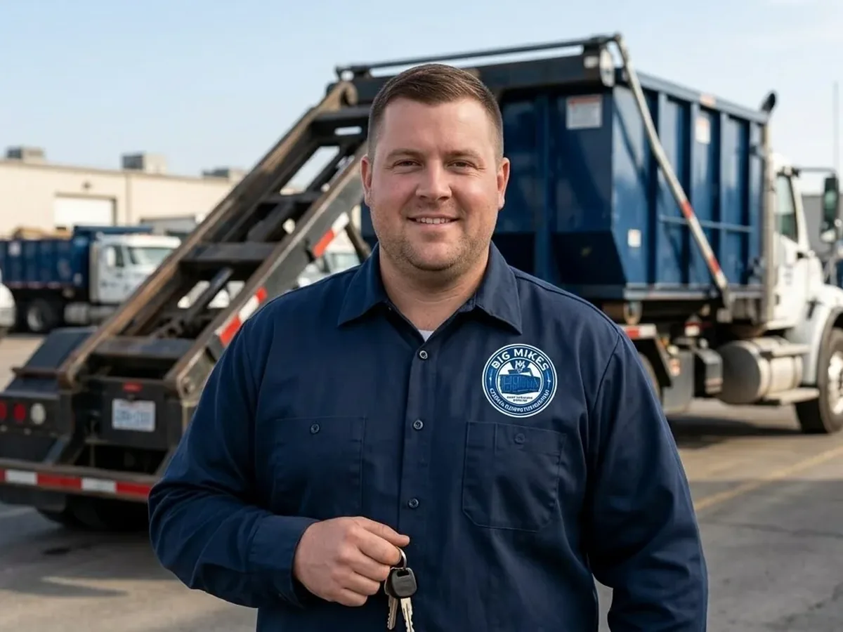 Driver at Big Mikes Corona Dumpster Rentals