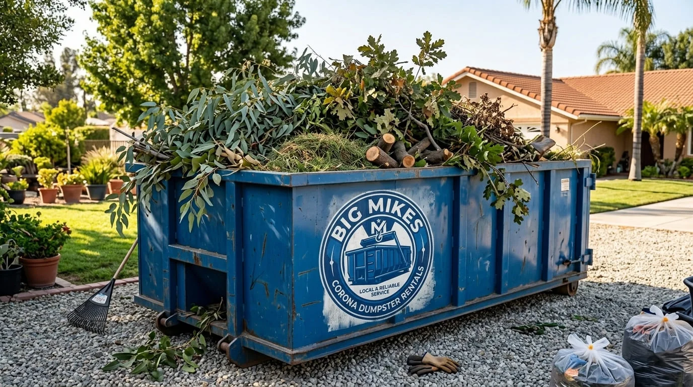 Yard Waste Dumpster Rental Corona CA-img